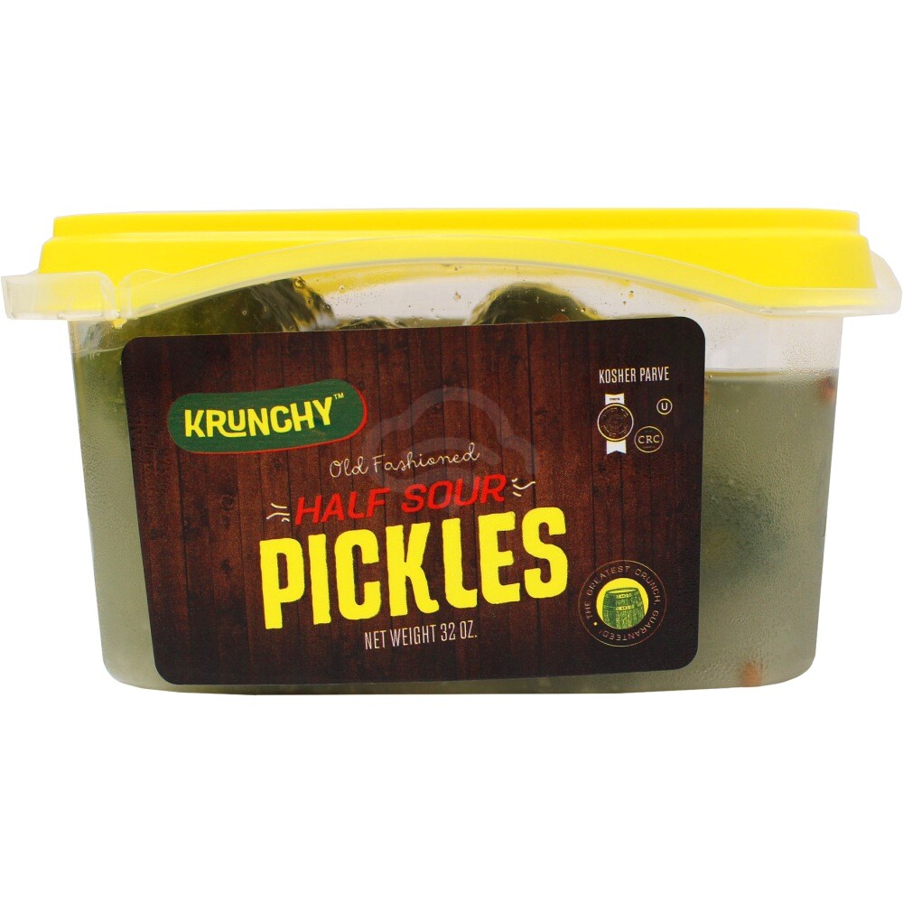 Krunchy Half Sour Pickle 32Z | Landau's - Kosher Grocery Delivery